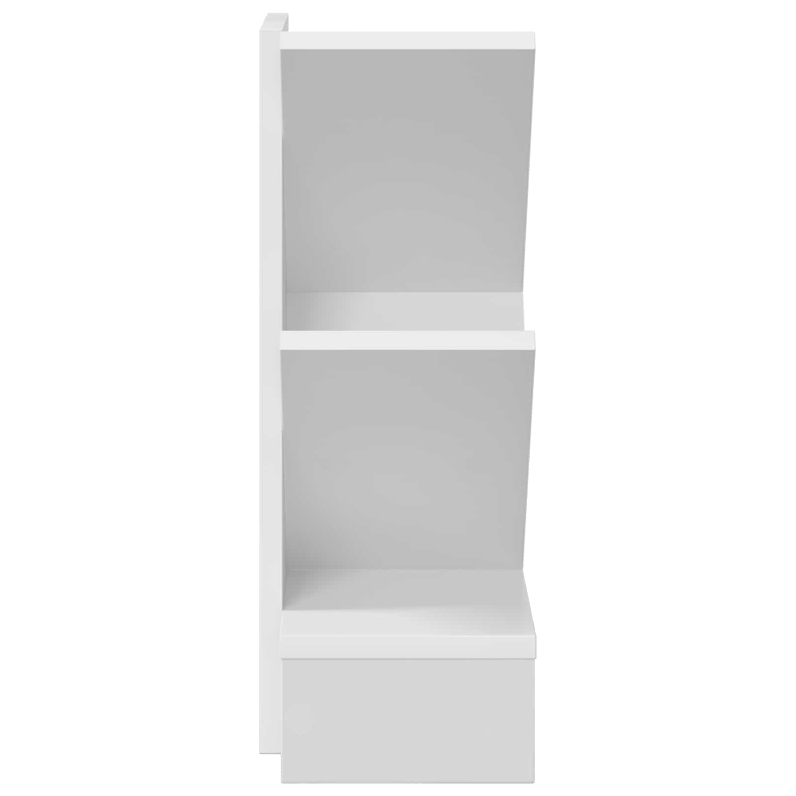 Boomvormige boekenplank met 3 planken 30 x 18 x 48 cm Wit