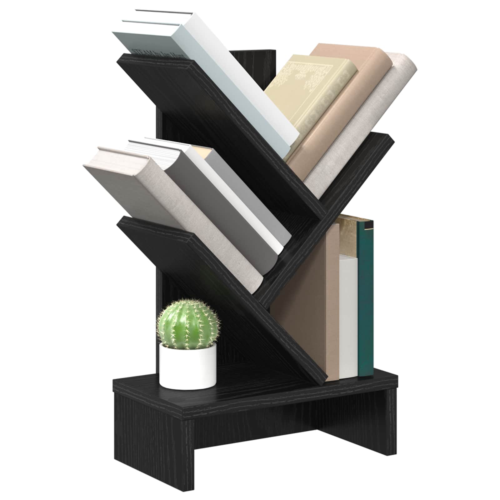 Boomvormige boekenplank met 3 planken 30 x 18 x 48 cm