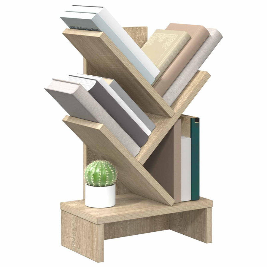 Boomvormige boekenplank met 3 planken 30 x 18 x 48 cm
