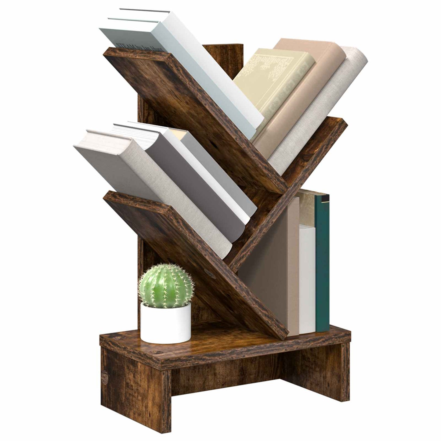 Boomvormige boekenplank met 3 planken 30 x 18 x 48 cm