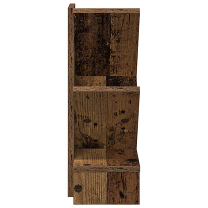 Boomvormige boekenplank met 3 planken 30 x 18 x 48 cm Oud hout