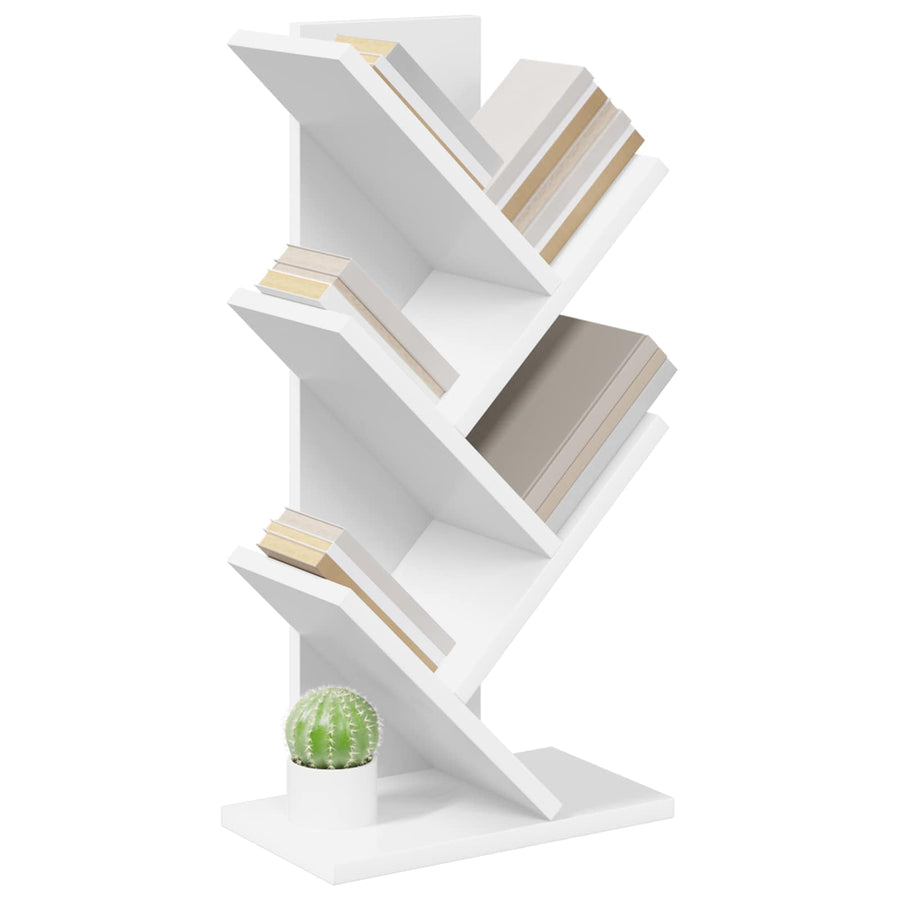 Boekenkast in de vorm van een boom 4-vaks 30 x 18 x 60 cm Wit