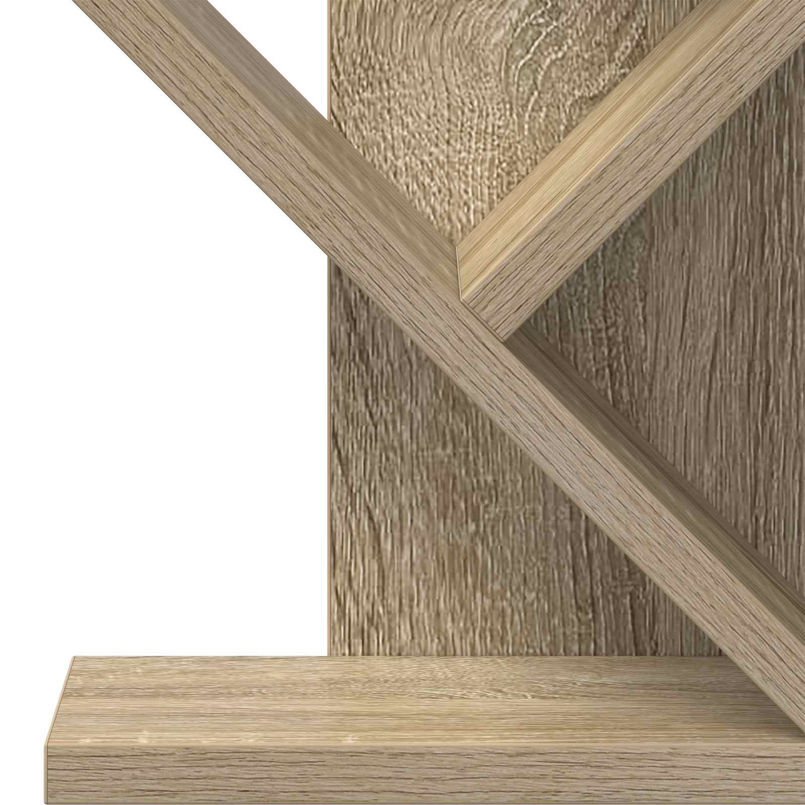 Boom Boekenplank 4-Tier 30 x 18 x 60 cm Bewerkt hout