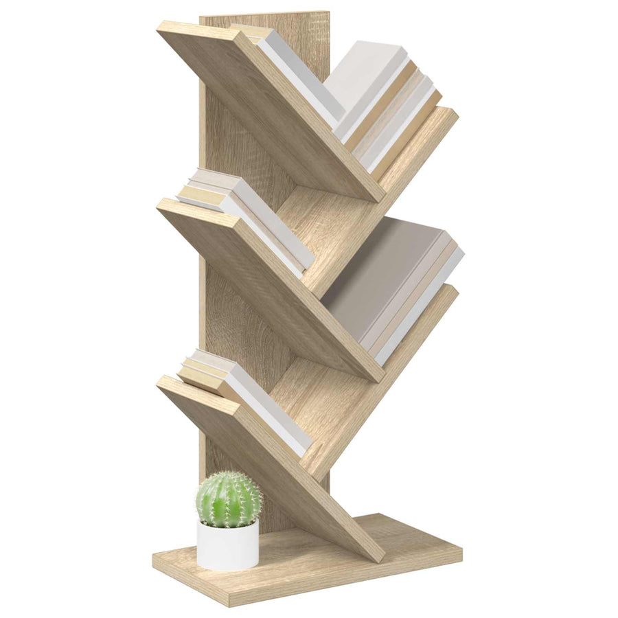 Boom Boekenplank 4-Tier 30 x 18 x 60 cm Bewerkt hout