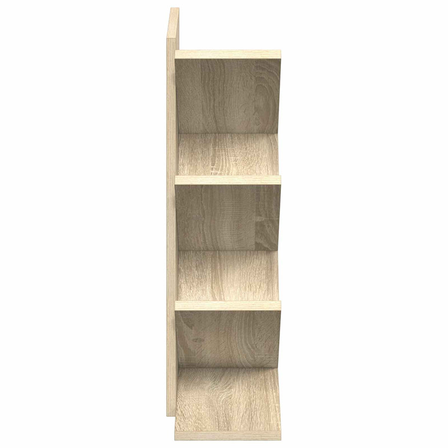 Boom Boekenplank 4-Tier 30 x 18 x 60 cm Bewerkt hout