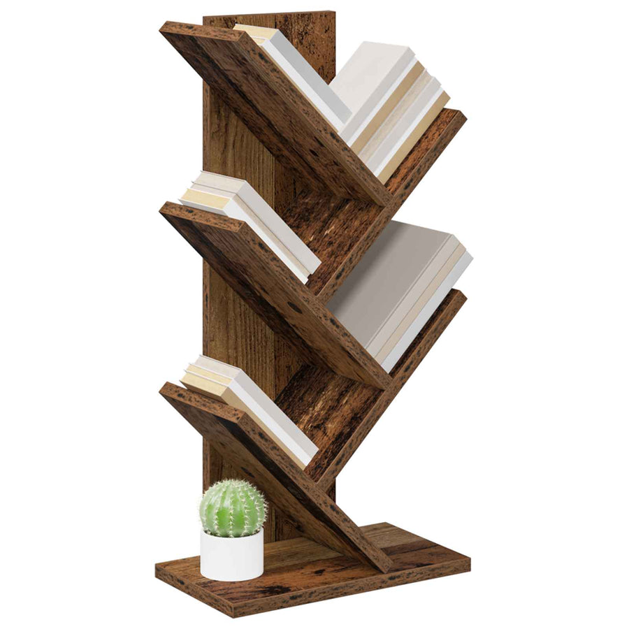 Boekenkast in de vorm van een boom 4-vaks 30 x 18 x 60 cm