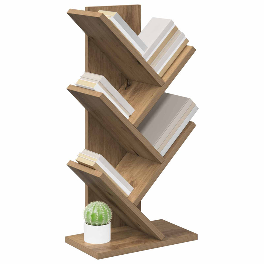 Boomboekenplank 4-laags 30 x 18 x 60 cm Bewerkt hout