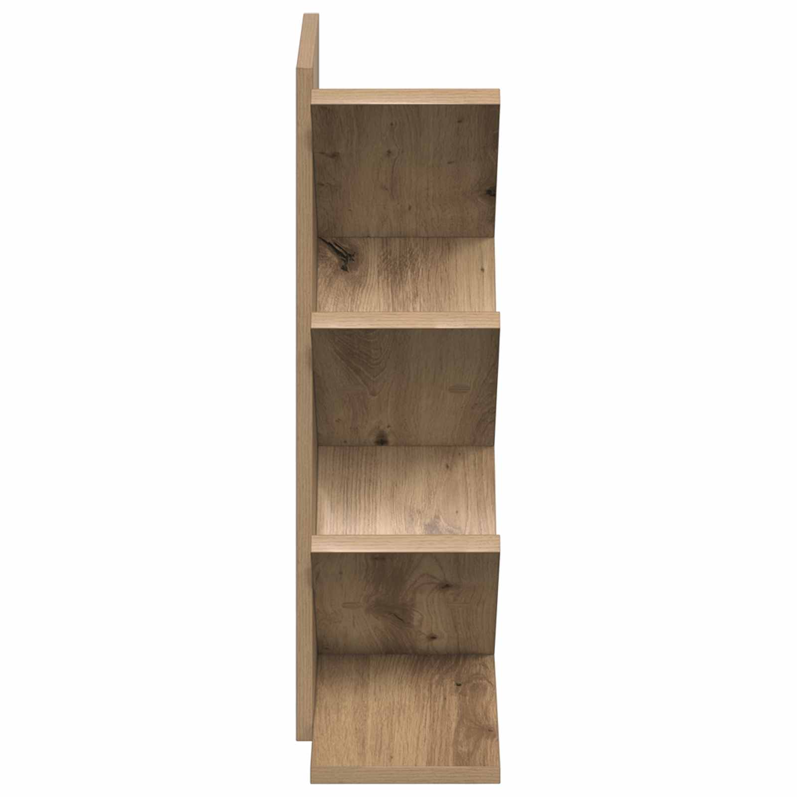 Boomboekenplank 4-laags 30 x 18 x 60 cm Bewerkt hout