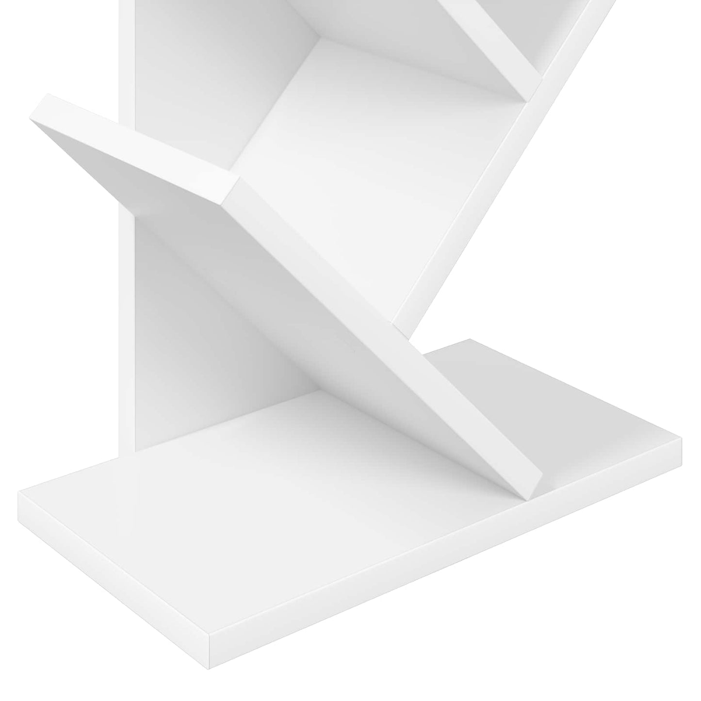 Boom Boekenkast 6-Tier 30 x 18 x 100 cm Bewerkt hout Wit