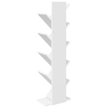 Boom Boekenkast 6-Tier 30 x 18 x 100 cm Bewerkt hout Wit