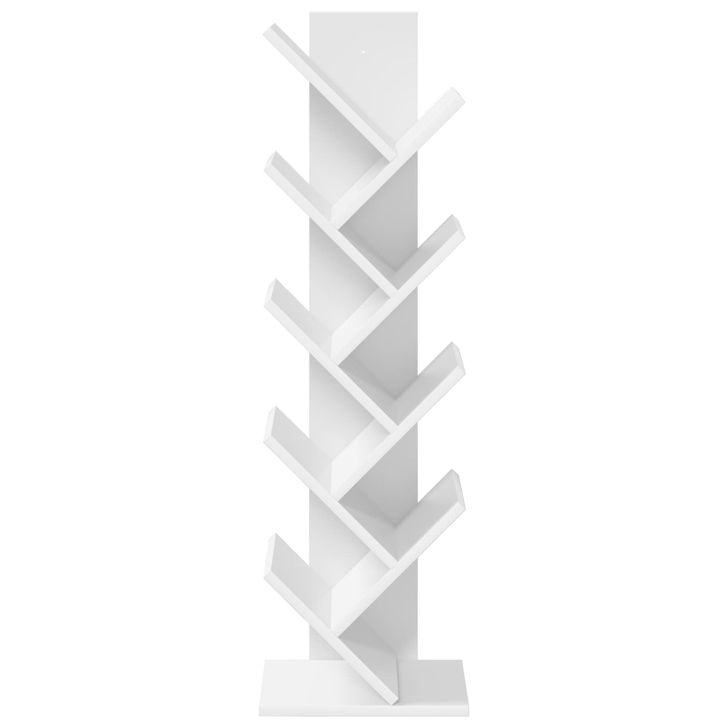 Boom Boekenkast 6-Tier 30 x 18 x 100 cm Bewerkt hout Wit