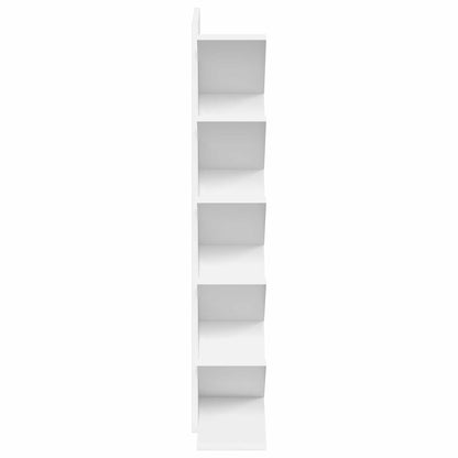 Boom Boekenkast 6-Tier 30 x 18 x 100 cm Bewerkt hout Wit