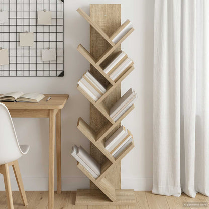 Boom Boekenkast 6-Lagen 30 x 18 x 100 cm Bewerkt hout