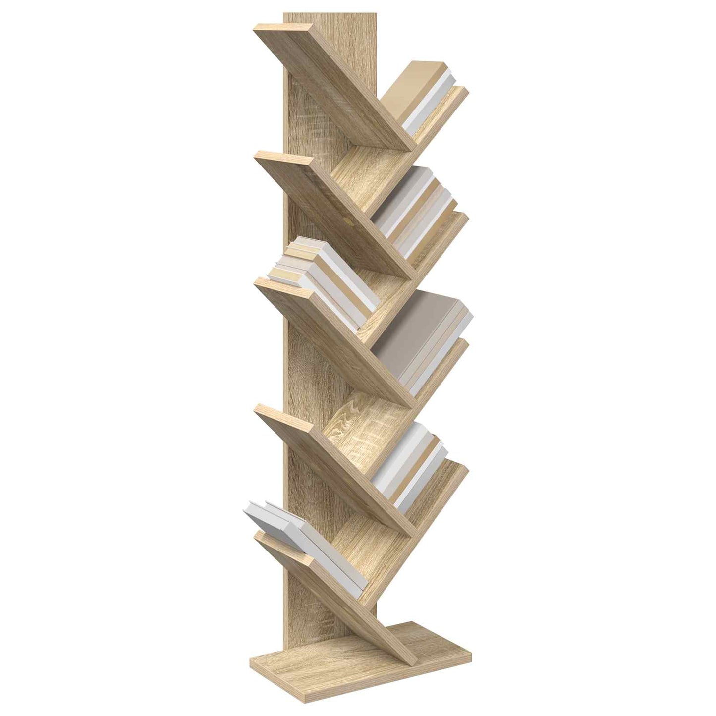 Boom Boekenkast 6-Lagen 30 x 18 x 100 cm Bewerkt hout