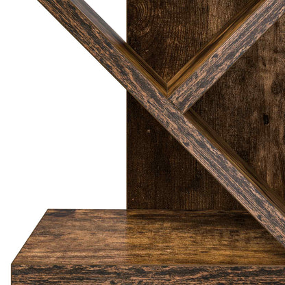 Boom boekenplank 6-laags 30 x 18 x 100 cm Bewerkt hout