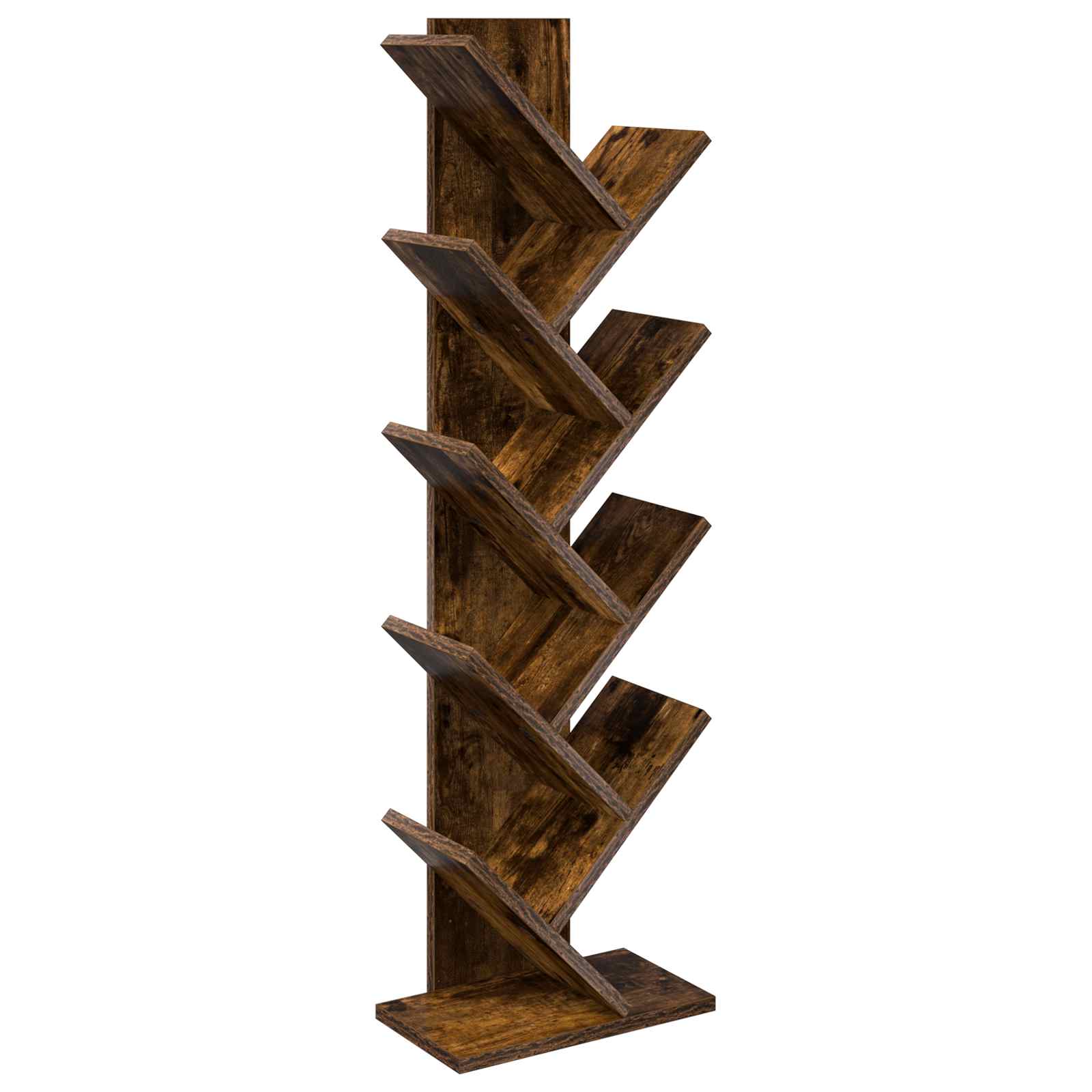 Boom boekenplank 6-laags 30 x 18 x 100 cm Bewerkt hout