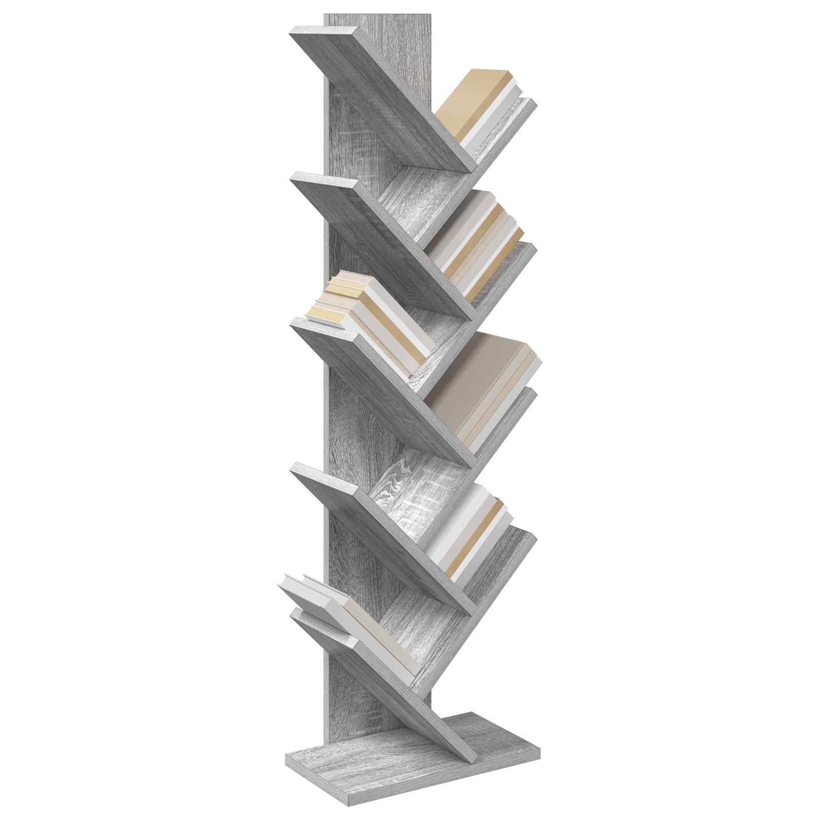 Boom Boekenplank 6-Tier 30 x 18 x 100 cm Bewerkt hout