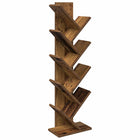 Boom Boekenkast 6-Tier 30 x 18 x 100 cm Bewerkt hout Oud hout