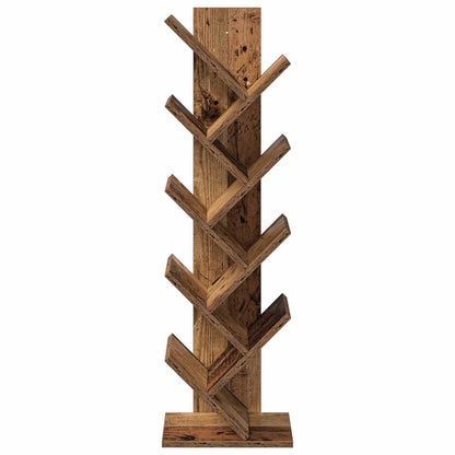 Boom Boekenkast 6-Tier 30 x 18 x 100 cm Bewerkt hout Oud hout