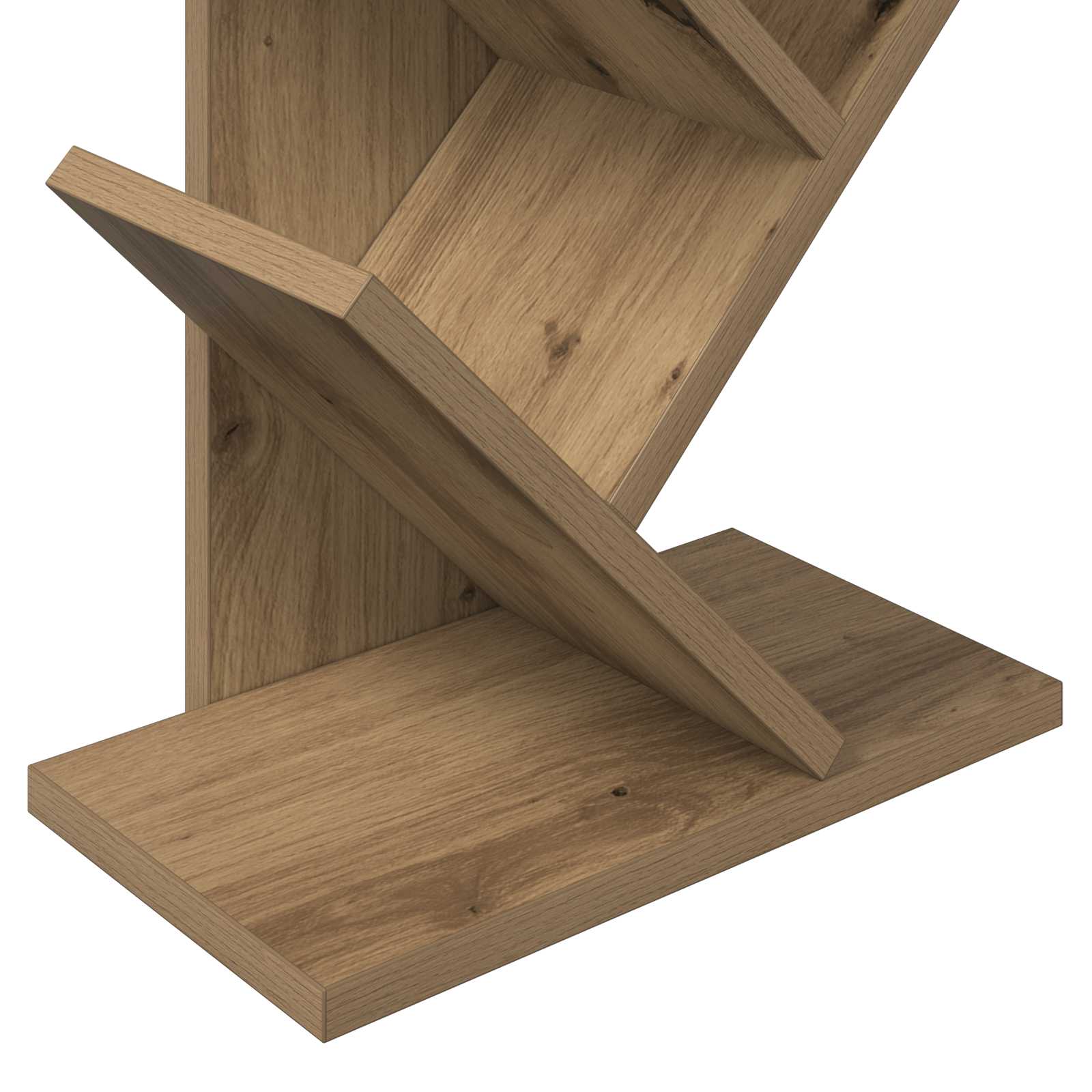 Boom boekenplank 6-laags 30 x 18 x 100 cm Bewerkt hout
