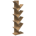 Boom boekenplank 6-laags 30 x 18 x 100 cm Bewerkt hout