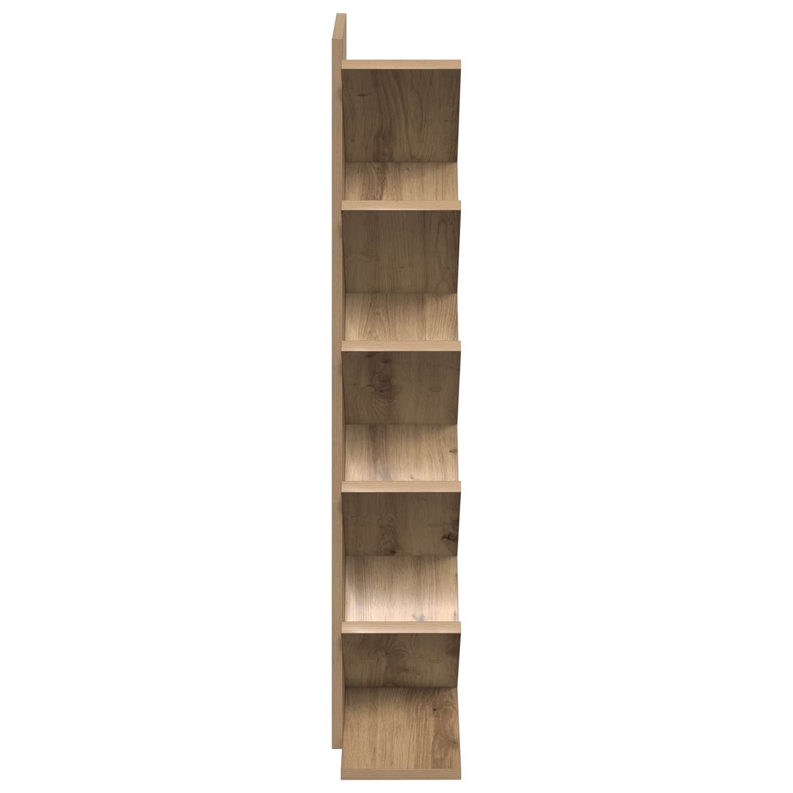 Boom boekenplank 6-laags 30 x 18 x 100 cm Bewerkt hout