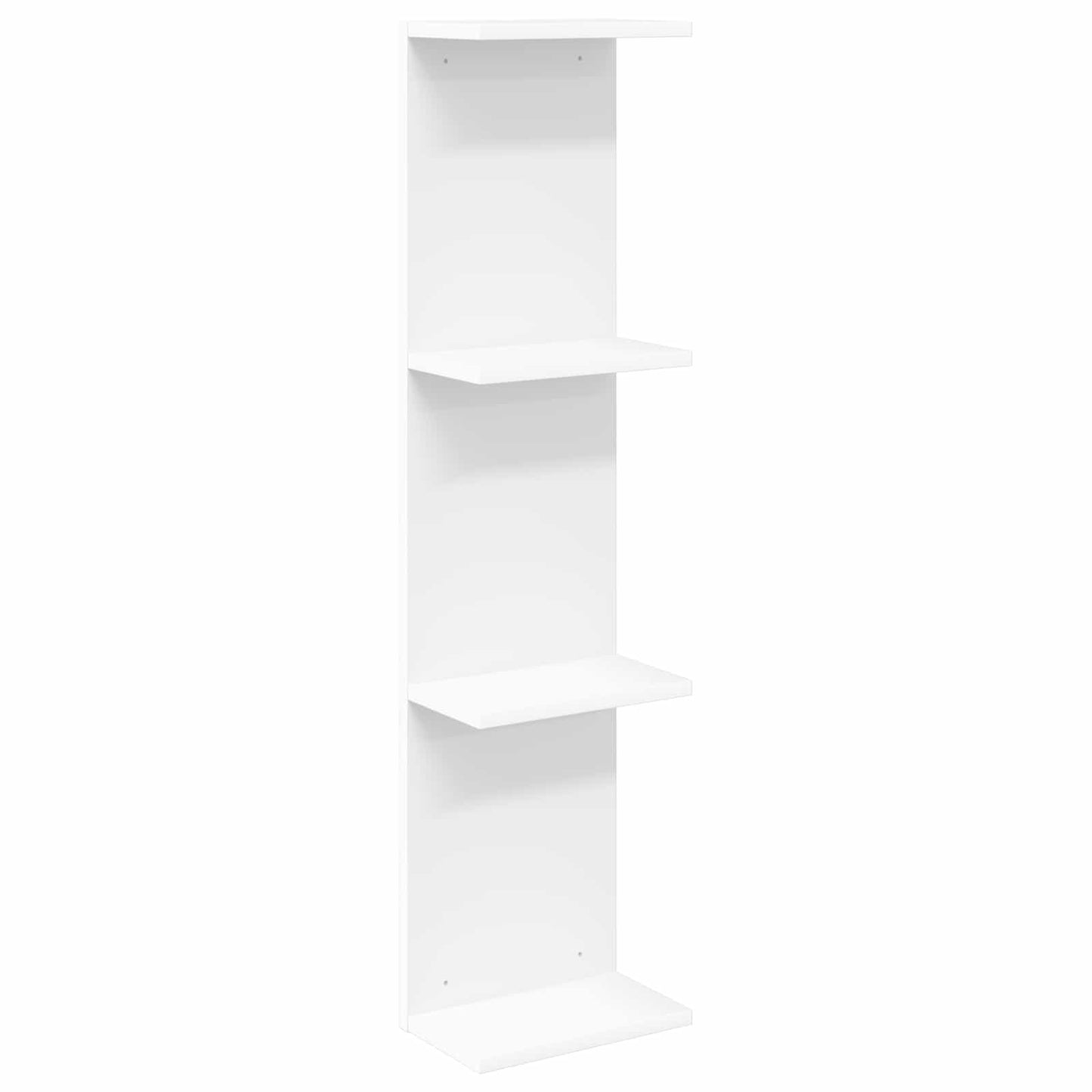 Wandplank Wit 25 x 15 x 100 cm Bewerkt hout