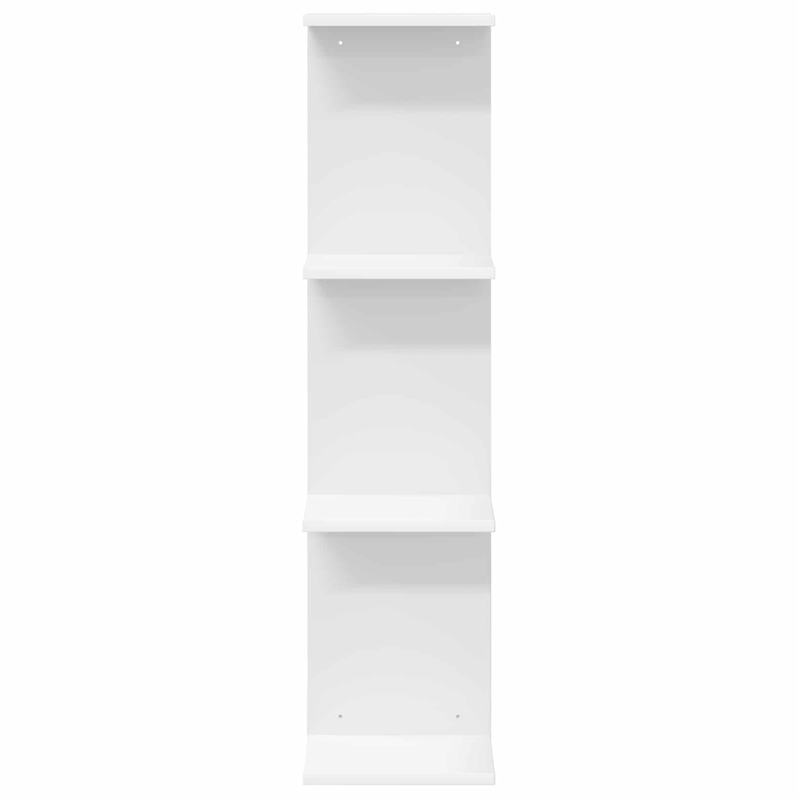 Wandplank Wit 25 x 15 x 100 cm Bewerkt hout
