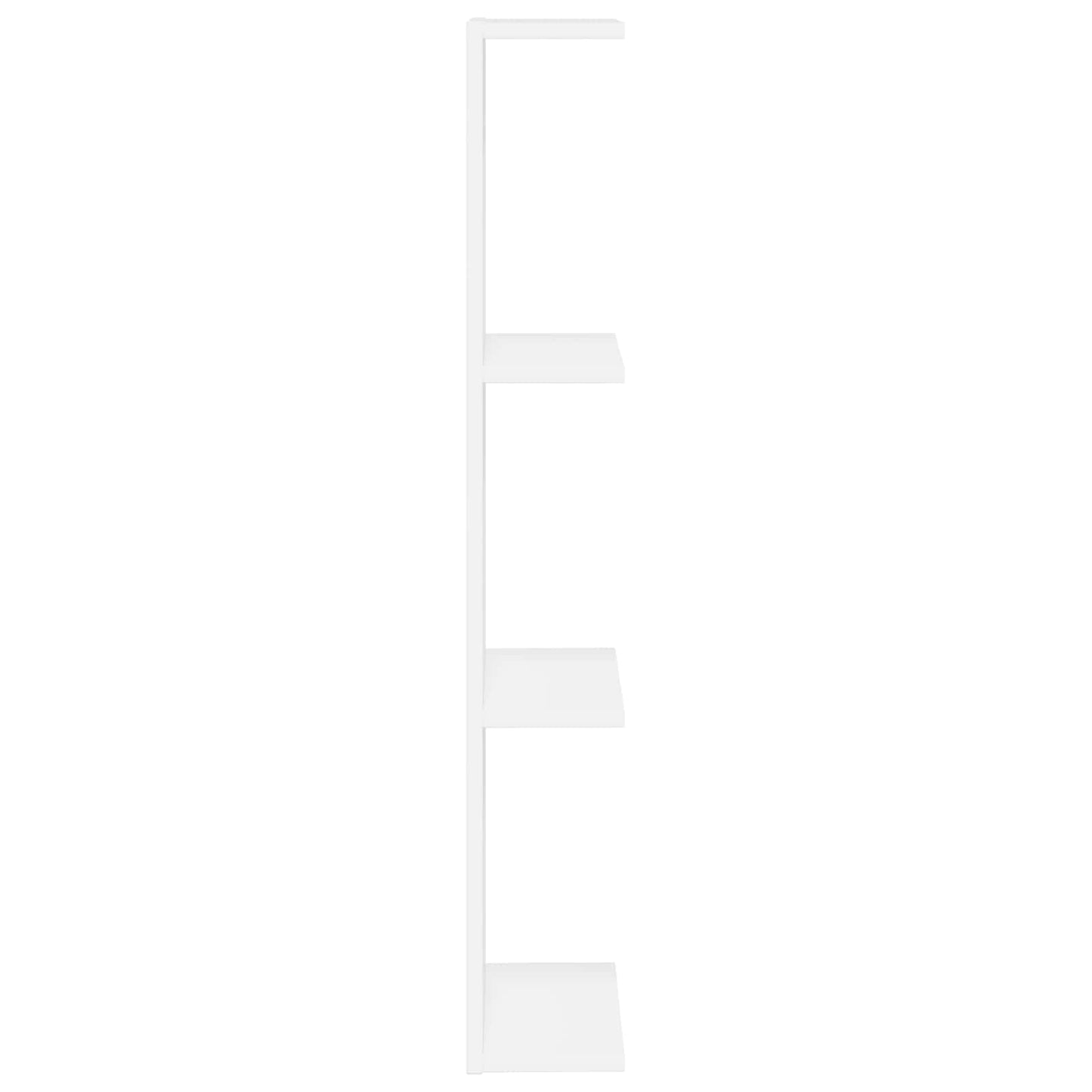 Wandplank Wit 25 x 15 x 100 cm Bewerkt hout