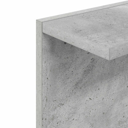 Wandplank Betongrijs 25 x 15 x 100 cm Bewerkt hout