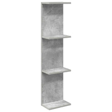 Wandplank Betongrijs 25 x 15 x 100 cm Bewerkt hout