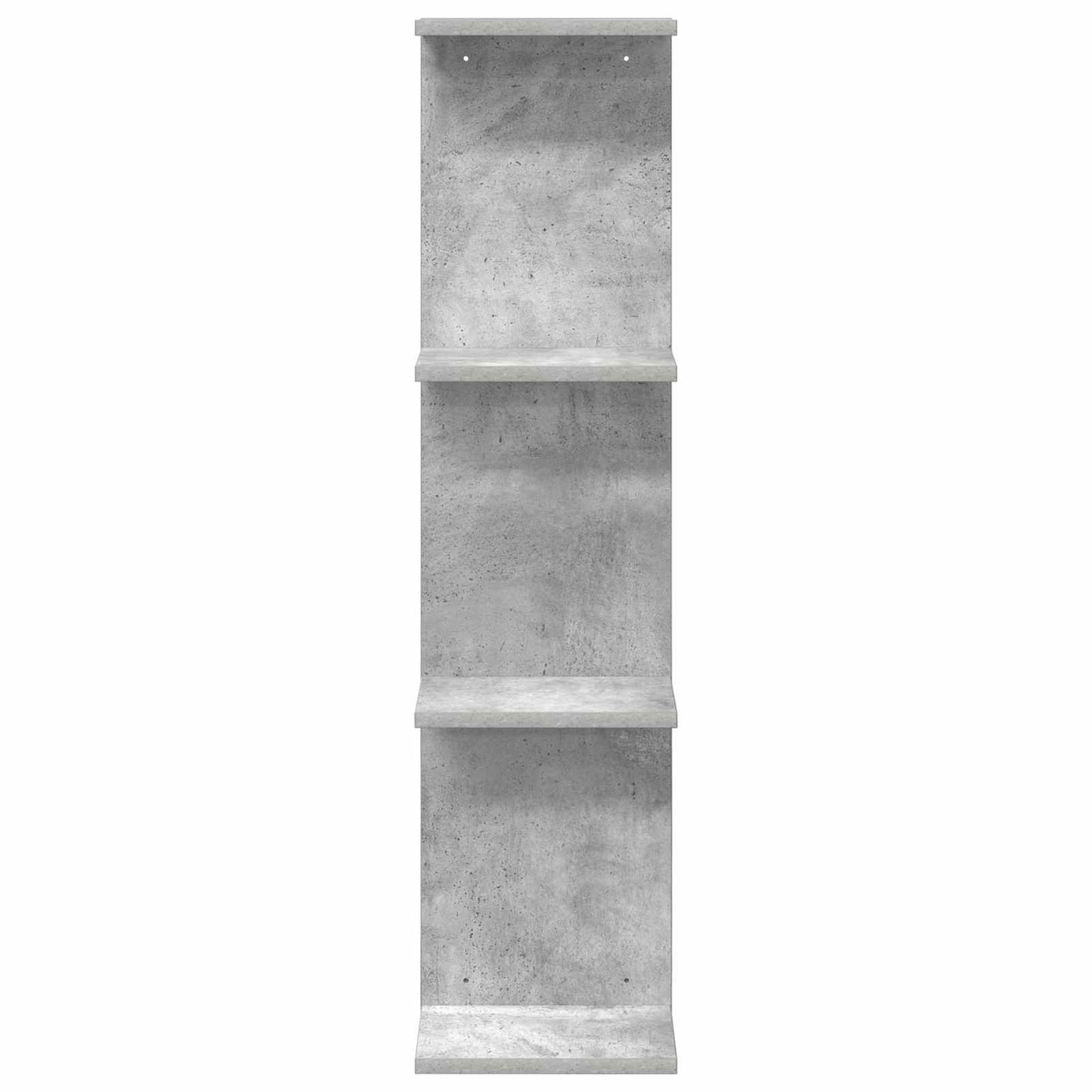 Wandplank Betongrijs 25 x 15 x 100 cm Bewerkt hout