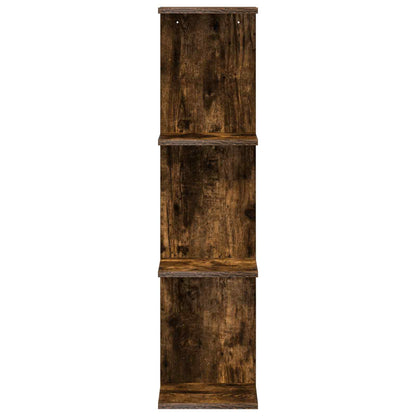 Wandplank Gerookt eiken 25 x 15 x 100 cm Bewerkt hout