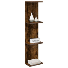 Wandplank Gerookt eiken 25 x 15 x 100 cm Bewerkt hout