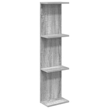 Wandplank Grijs Sonoma 25 x 15 x 100 cm Bewerkt hout