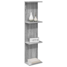 Wandplank Grijs Sonoma 25 x 15 x 100 cm Bewerkt hout
