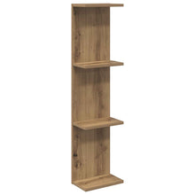 Wandplank Artisanaal eiken 25 x 15 x 100 cm Bewerkt hout