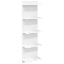 Wandplank Wit 30 x 15 x 100 cm Bewerkt hout