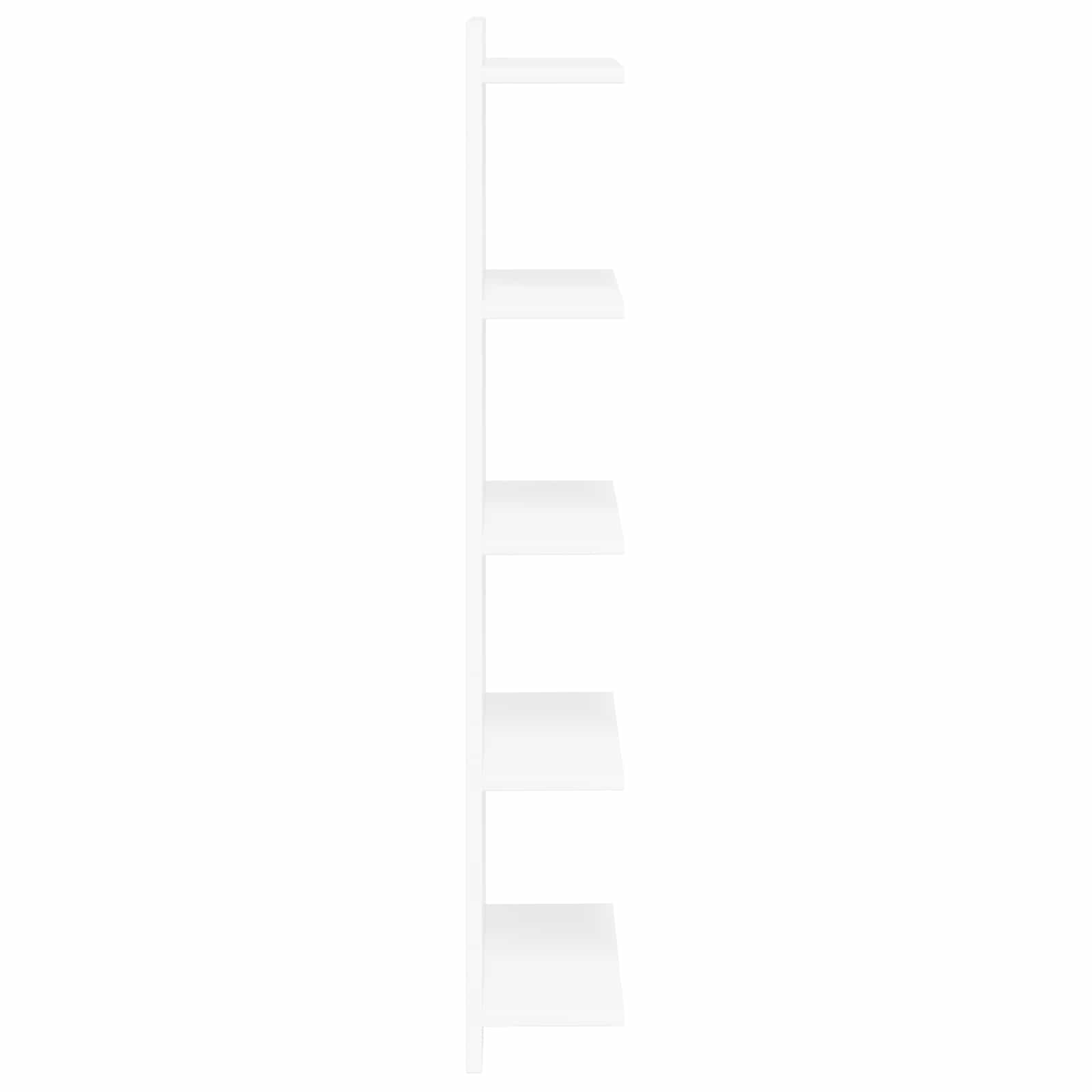 Wandplank Wit 30 x 15 x 100 cm Bewerkt hout