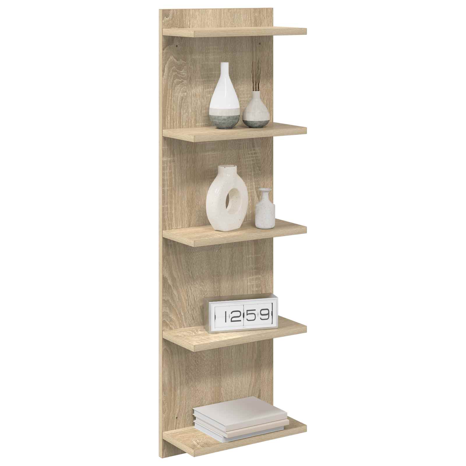 Wandplank Sonoma Eiken 30 x 15 x 100 cm Bewerkt hout