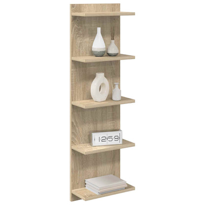 Wandplank Sonoma Eiken 30 x 15 x 100 cm Bewerkt hout