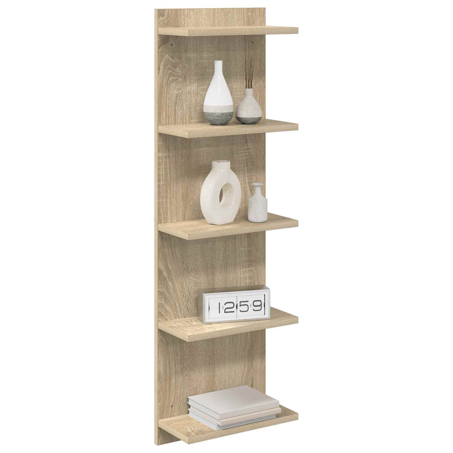 Wandplank Sonoma Eiken 30 x 15 x 100 cm Bewerkt hout