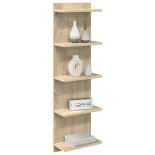 Wandplank 2 pcs Sonoma Eiken 30 x 15 x 100 cm Bewerkt hout