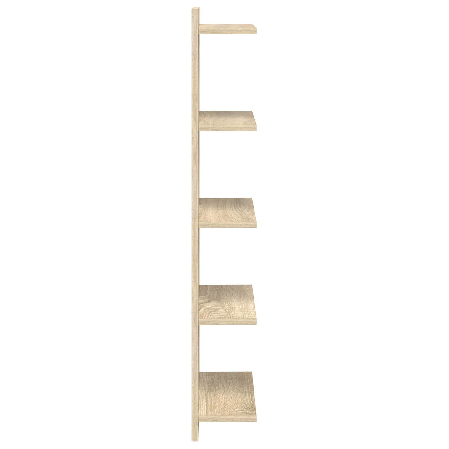 Wandplank 2 pcs Sonoma Eiken 30 x 15 x 100 cm Bewerkt hout