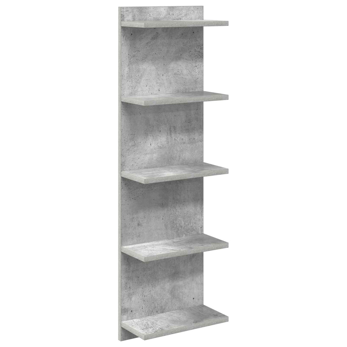 Wandplank Betongrijs 30 x 15 x 100 cm Bewerkt hout