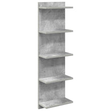 Wandplank Betongrijs 30 x 15 x 100 cm Bewerkt hout
