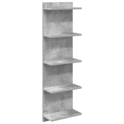 Wandplank Betongrijs 30 x 15 x 100 cm Bewerkt hout