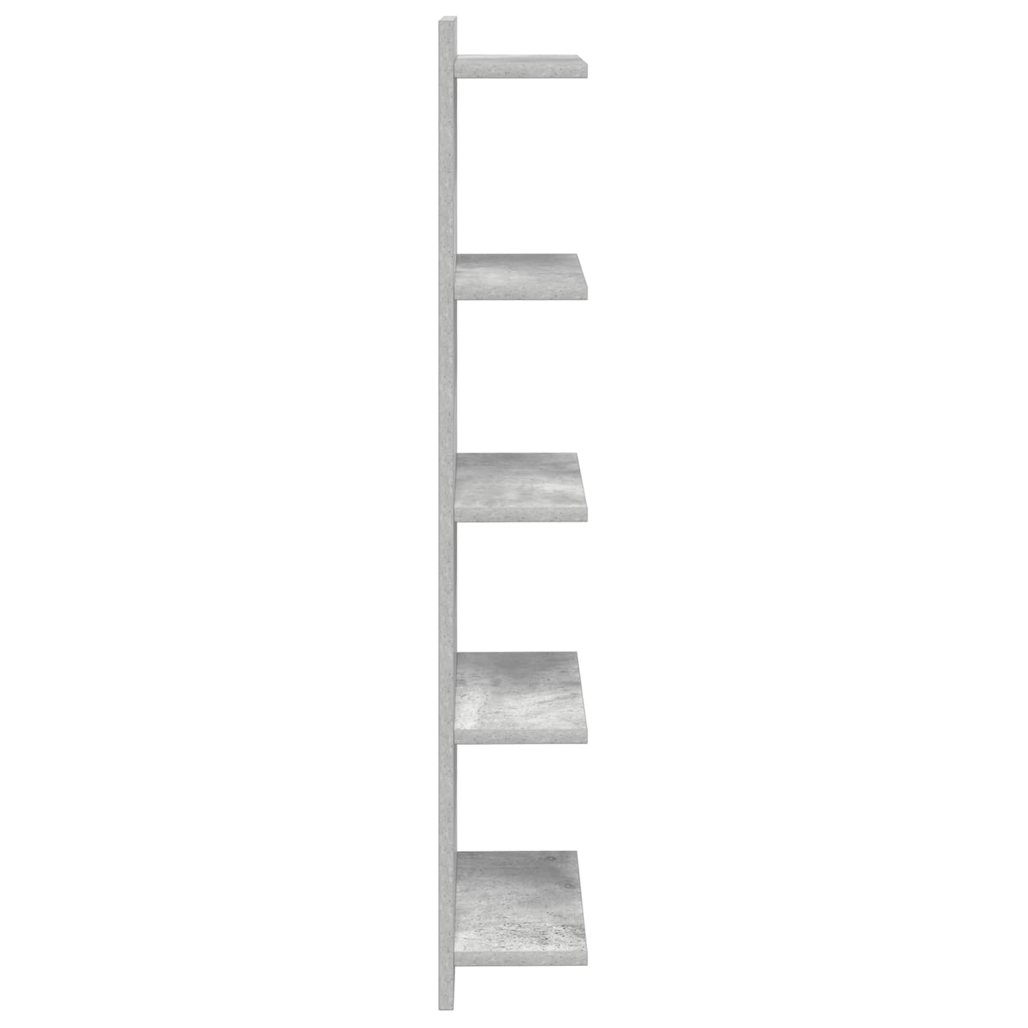 Wandplank Betongrijs 30 x 15 x 100 cm Bewerkt hout