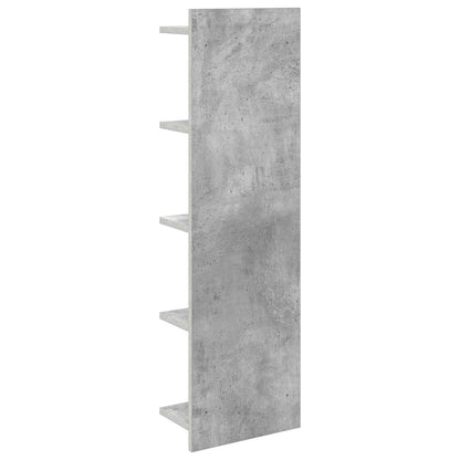 Wandplank 2 st Betongrijs 30 x 15 x 100 cm Bewerkt hout