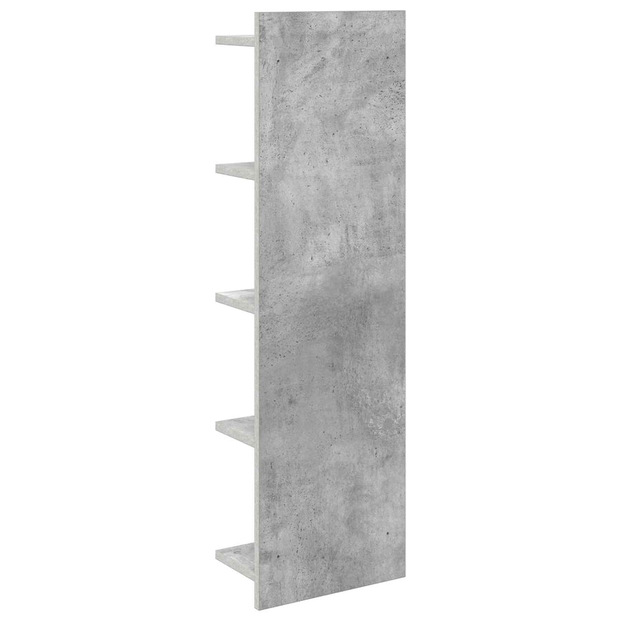 Wandplank 2 st Betongrijs 30 x 15 x 100 cm Bewerkt hout